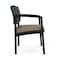 Lesro Lenox Steel Wide Guest Chair Metal Frame, Black, RS Night Sky Back, MD Farro Seat LS1201 - alternate 3